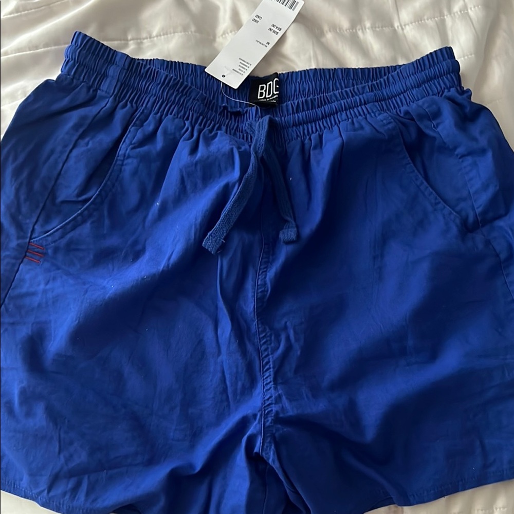 BDG Blue Athletic Shorts Elastic Waistband